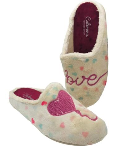 CABRERA ZAPATILLA DE CASA MUJER LOVE 3210 HIELO