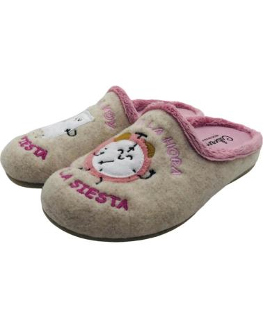 CABRERA ZAPATILLA DE CASA MUJER RELOJ 3209 BEIGE