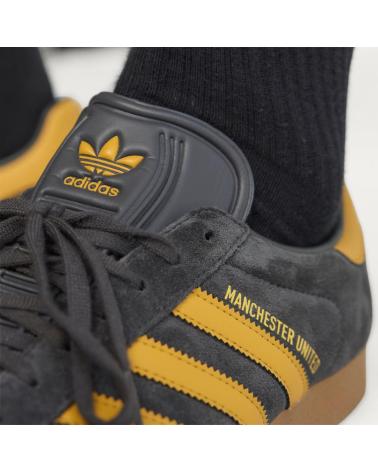 ADIDAS GAZELLE MANCHESTER UNITED JR1410 UTILITY BLACK / PRELOVED YELLOW GREY