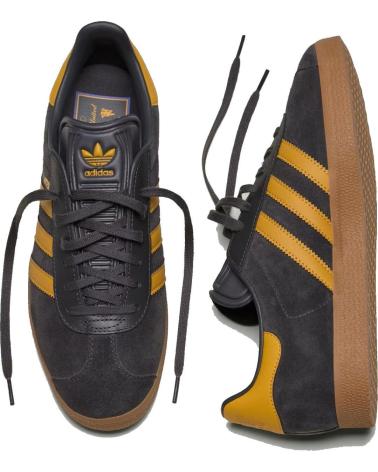 ADIDAS GAZELLE MANCHESTER UNITED JR1410 UTILITY BLACK / PRELOVED YELLOW GREY