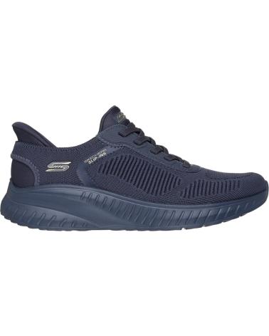 SKECHERS SLIP-INS BOBS SQUAD CHAOS BLAU AZUL
