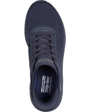 SKECHERS SLIP-INS BOBS SQUAD CHAOS BLAU AZUL