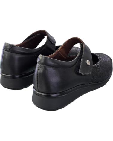 PITILLOS SAPATILHAS MARY JANE ESPORTIVAS EM COURO 10712 PRETO NEGRO