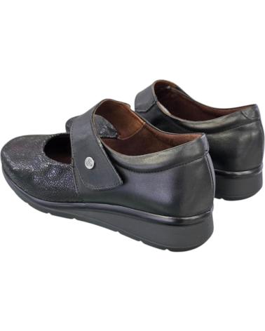 PITILLOS SAPATILHAS MARY JANE ESPORTIVAS EM COURO 10712 PRETO NEGRO