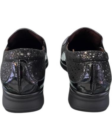 MOCASSIM PITILLOS 10702 PRETO EM VERNIZ E COURO COM PLATAFORMA NEGRO