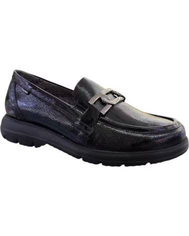 Halbschuhe für Damen FLUCHOS MOCASINES PARA MUJER EN COLOR NEGRO NEGRO