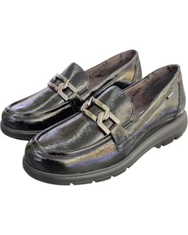 Halbschuhe für Damen FLUCHOS MOCASINES PARA MUJER EN COLOR NEGRO NEGRO