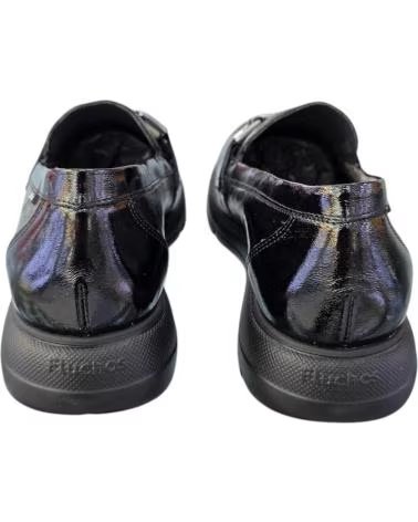 Halbschuhe für Damen FLUCHOS MOCASINES PARA MUJER EN COLOR NEGRO NEGRO