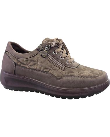 MYSOFT ZAPATOS 25M651 TAUPE CON CORDONES VARIOS COLORES