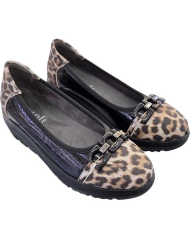 MYSOFT MOCASSINS 25M582 ESTAMPADO LEOPARDO PRETO VARIOS COLORES