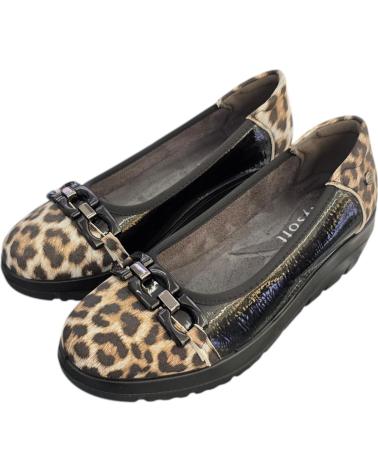 MYSOFT MOCASSINS 25M582 ESTAMPADO LEOPARDO PRETO VARIOS COLORES