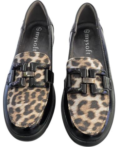 MYSOFT MOCASINES 25M585 NEGRO LEO VARIOS COLORES