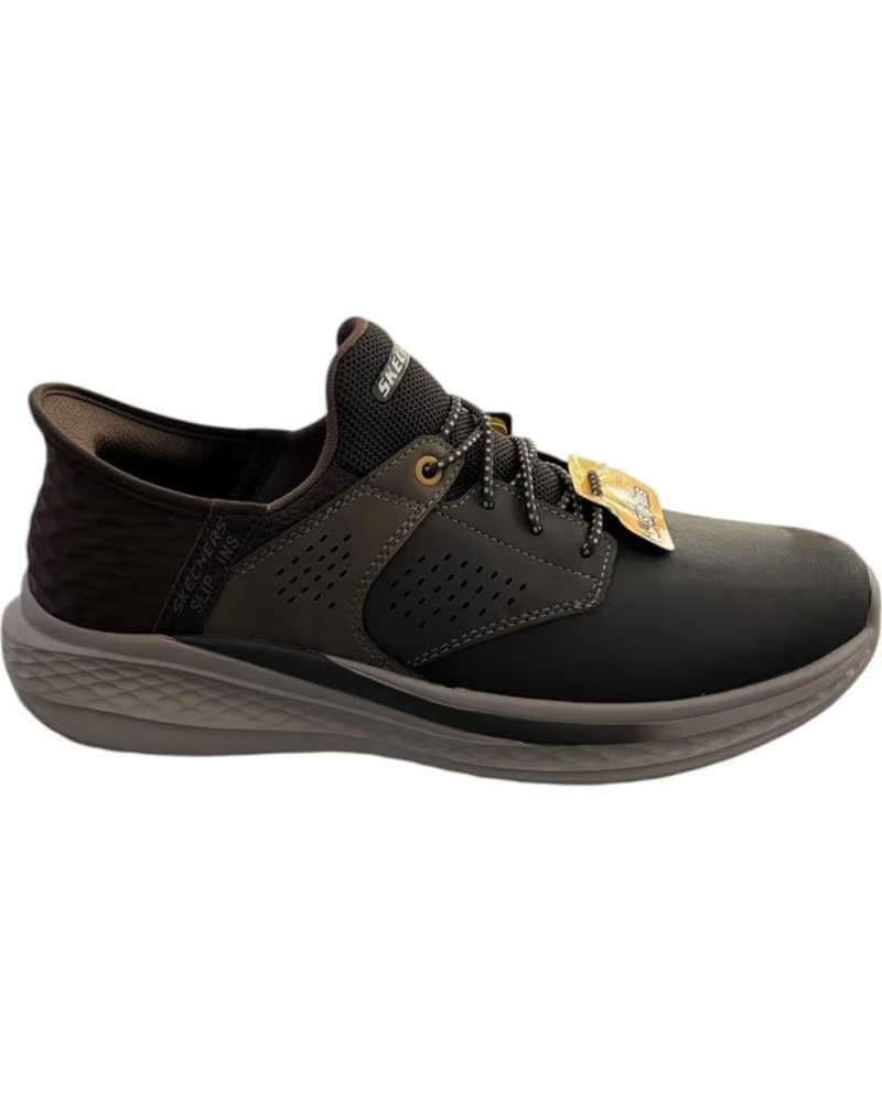 SKECHERS SLIP-INS SLADE-MACKLIN SCARPE MARRONE 210890 MARRóN