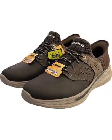 SKECHERS SLIP-INS SLADE-MACKLIN SCARPE MARRONE 210890 MARRóN