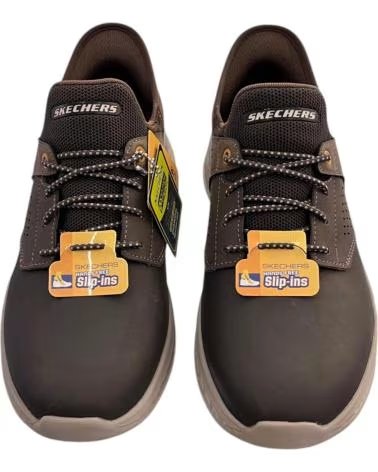 SKECHERS SLIP-INS SLADE-MACKLIN SCARPE MARRONE 210890 MARRóN