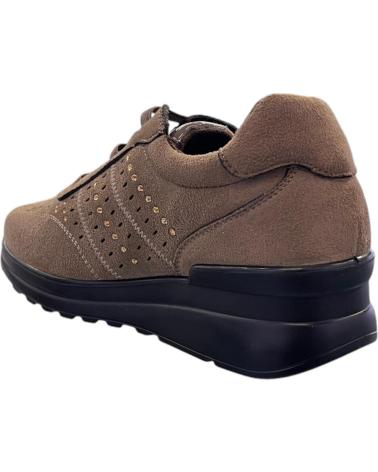 AMARPIES FREIZEIT-SNEAKER AST27000 TAUPE MIT ELASTISCHEN SCHNÜRSENKELN VARIOS COLORES