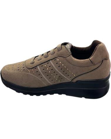 AMARPIES FREIZEIT-SNEAKER AST27000 TAUPE MIT ELASTISCHEN SCHNÜRSENKELN VARIOS COLORES