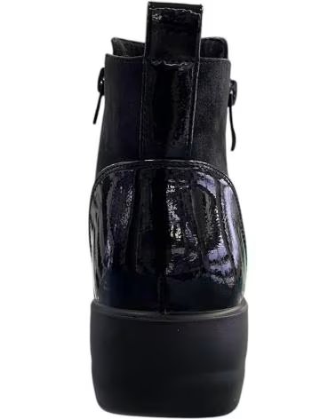 Stiefel-De-Mujer-D`CUTILLAS-D'CUTILLAS STIEFELETTE 45412 MIT KEILABSATZ FÜR DAMEN SCHWARZ-NEGRO