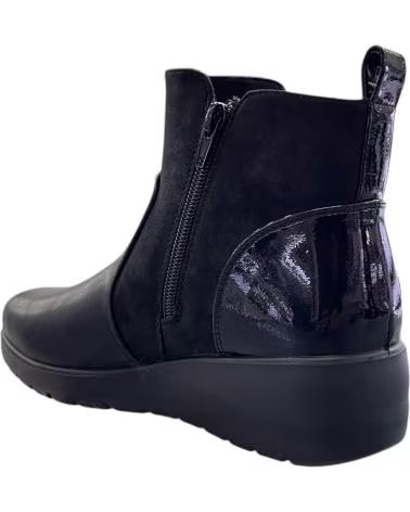 Stiefel-De-Mujer-D`CUTILLAS-D'CUTILLAS STIEFELETTE 45412 MIT KEILABSATZ FÜR DAMEN SCHWARZ-NEGRO