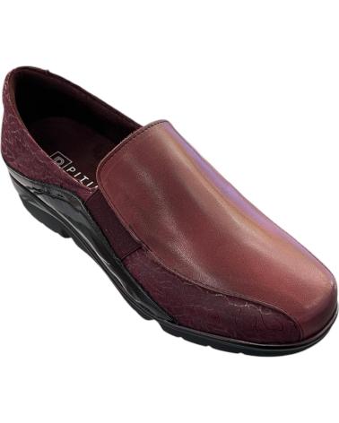 PITILLOS MOCASSINS 10000 BORDEAUX AVEC ÉLASTIQUES LATÉRAUX ROJO