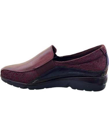 PITILLOS MOCASSINS 10000 BORDEAUX AVEC ÉLASTIQUES LATÉRAUX ROJO