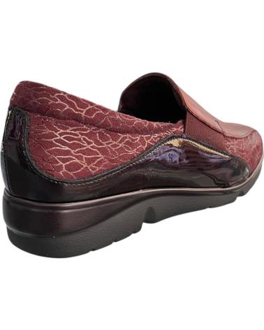 PITILLOS MOCASSINS 10000 BORDEAUX AVEC ÉLASTIQUES LATÉRAUX ROJO