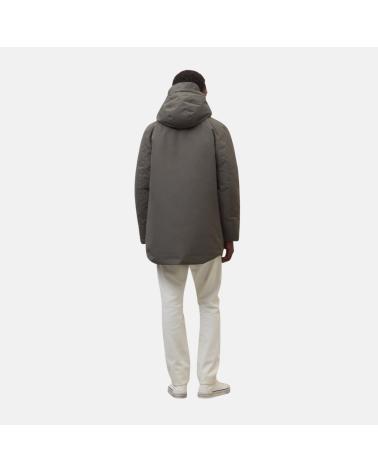 ECOALF MANTEL MIT KAPUZE DUNKELGRAU NAN