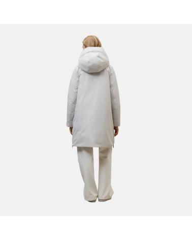 ECOALF GESTEPPTER ANORAK HELLGRAU MIT KAPUZE NAN