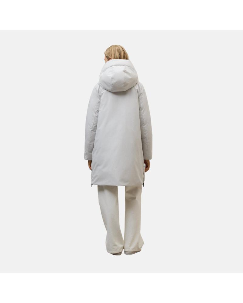 ECOALF GESTEPPTER ANORAK HELLGRAU MIT KAPUZE NAN