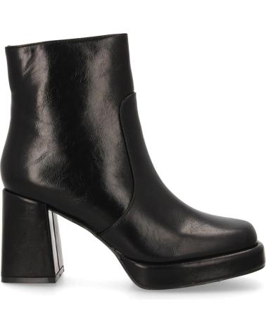 PUNTOSALAO STIVALETTI NERI ELEGANTI CON TACCO LARGO E PLATEAU VARIOS COLORES