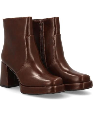 PUNTOSALAO ELEGANTE STIEFELETTEN MIT BLOCKABSATZ UND PLATEAU VARIOS COLORES