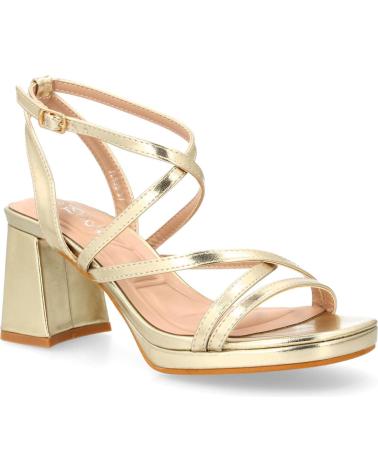 PUNTOSALAO GOLDENE SANDALEN MIT BLOCKABSATZ, MODELL JL895 VARIOS COLORES