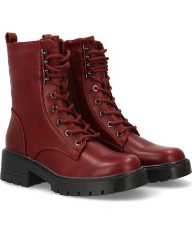 PUNTOSALAO BOTAS ESTILO MILITAR BORDÔ MODELO 2531 VARIOS COLORES