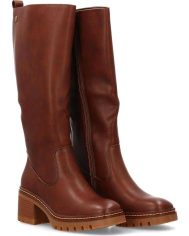 PUNTOSALAO BOTAS ALTAS CASTANHAS COM SOLA TRATORADA VARIOS COLORES
