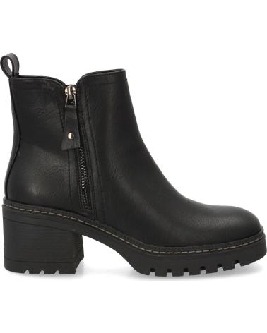 PUNTOSALAO BEQUEME STIEFELETTEN MIT NIEDRIGEM ABSATZ UND REISSVERSCHLUSS - SCHWARZ VARIOS COLORES