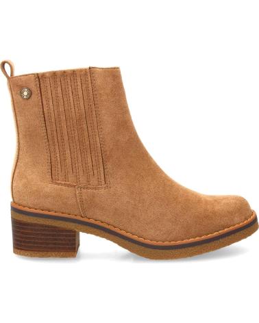 PUNTOSALAO CHELSEA STIEFELETTEN MIT NIEDRIGEM ABSATZ UND ELASTISCHEN EINSÄTZEN, BEQUEM, FARBE TAUPE VARIOS COLORES