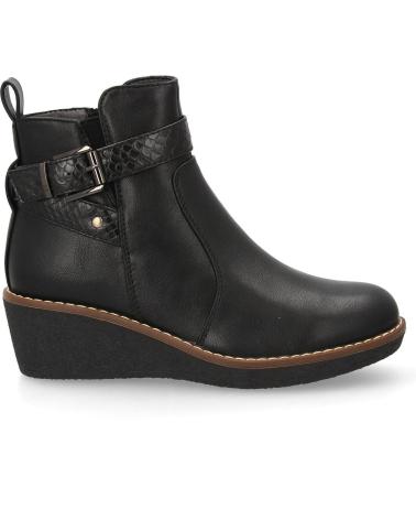 BOTINS DE CUNHA CONFORTÁVEIS PUNTOSALAO VR3-577 PRETOS VARIOS COLORES