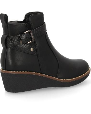 BOTINS DE CUNHA CONFORTÁVEIS PUNTOSALAO VR3-577 PRETOS VARIOS COLORES