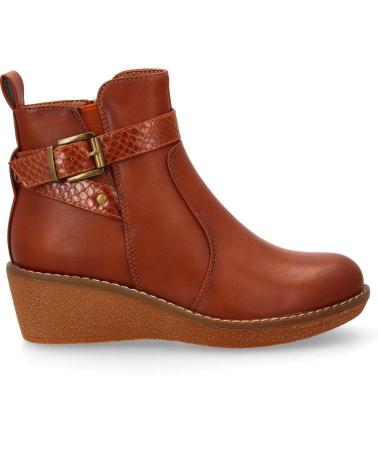 BOTINS DE CUNHA CONFORTÁVEIS PUNTOSALAO VR3-577 COR COURO VARIOS COLORES