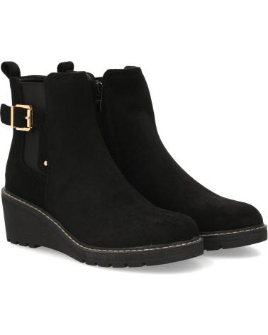 PUNTOSALAO KEILABSATZSTIEFELETTEN JJ-60 MIT ZIERSCHNALLE SCHWARZ VARIOS COLORES