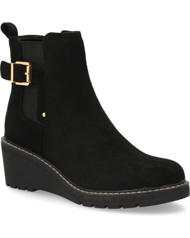 PUNTOSALAO KEILABSATZSTIEFELETTEN JJ-60 MIT ZIERSCHNALLE SCHWARZ VARIOS COLORES