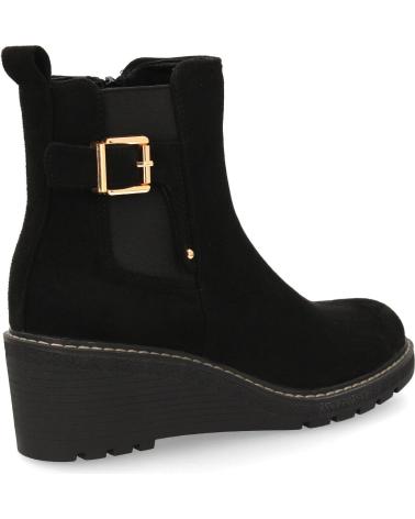 PUNTOSALAO KEILABSATZSTIEFELETTEN JJ-60 MIT ZIERSCHNALLE SCHWARZ VARIOS COLORES
