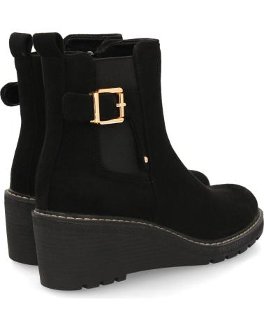 PUNTOSALAO KEILABSATZSTIEFELETTEN JJ-60 MIT ZIERSCHNALLE SCHWARZ VARIOS COLORES