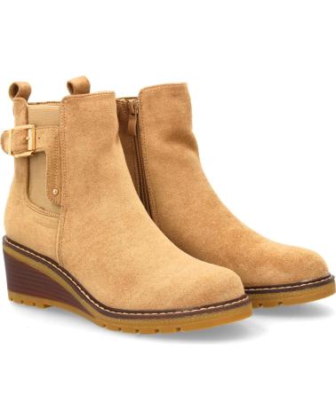 PUNTOSALAO KEILABSATZSTIEFELETTEN JJ-608 MIT ZIERSCHNALLE KHAKI VARIOS COLORES
