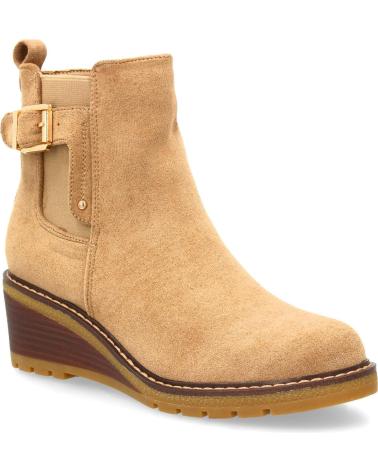 PUNTOSALAO KEILABSATZSTIEFELETTEN JJ-608 MIT ZIERSCHNALLE KHAKI VARIOS COLORES