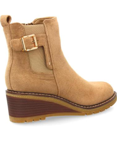PUNTOSALAO KEILABSATZSTIEFELETTEN JJ-608 MIT ZIERSCHNALLE KHAKI VARIOS COLORES