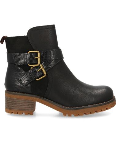 BOTINS PUNTOSALAO F COM SALTO MÉDIO E FIVELA DUPLA NA COR PRETA VARIOS COLORES