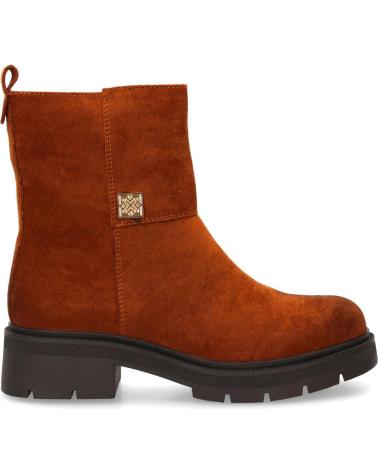PUNTOSALAO BOTINS DE TORNOZELO AA-36 COM SALTO BAIXO E SOLA TRATORADA - CAMELO VARIOS COLORES