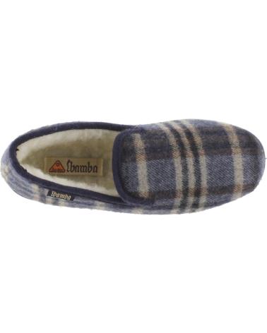 VICTORIA 202061 COMFORTABLE PLAID NAVY HOUSE SLIPPERS MARINO
