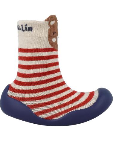 CALZINO CON SUOLA IN GOMMA GARVALIN 251320 ORSETTO BEIGE BEIGEA103